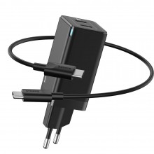 Зарядное устройство Baseus GaN с Type-C кабелем 45W